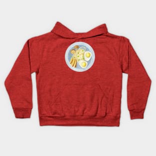 Egg Dish Watercolor Kids Hoodie